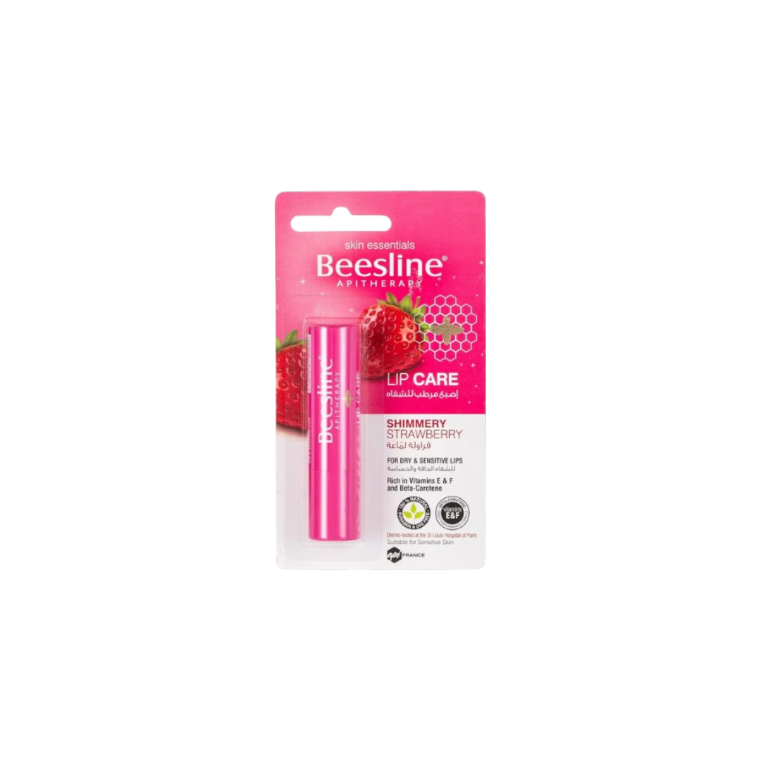 Beesline Lip Care Shimmery Strawberry Moisturising - 4 gm