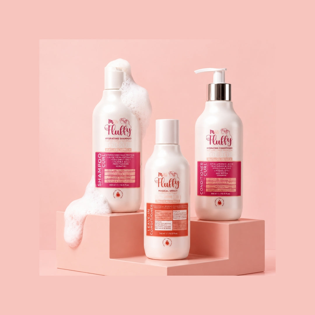 Miss Fluffy Curly Hair Routine