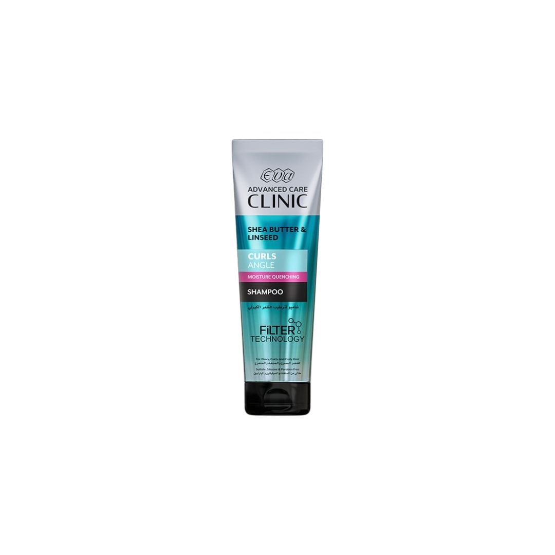 Eva Hair Clinic Curls Shampoo Shea Butter & Linseed 230 Ml