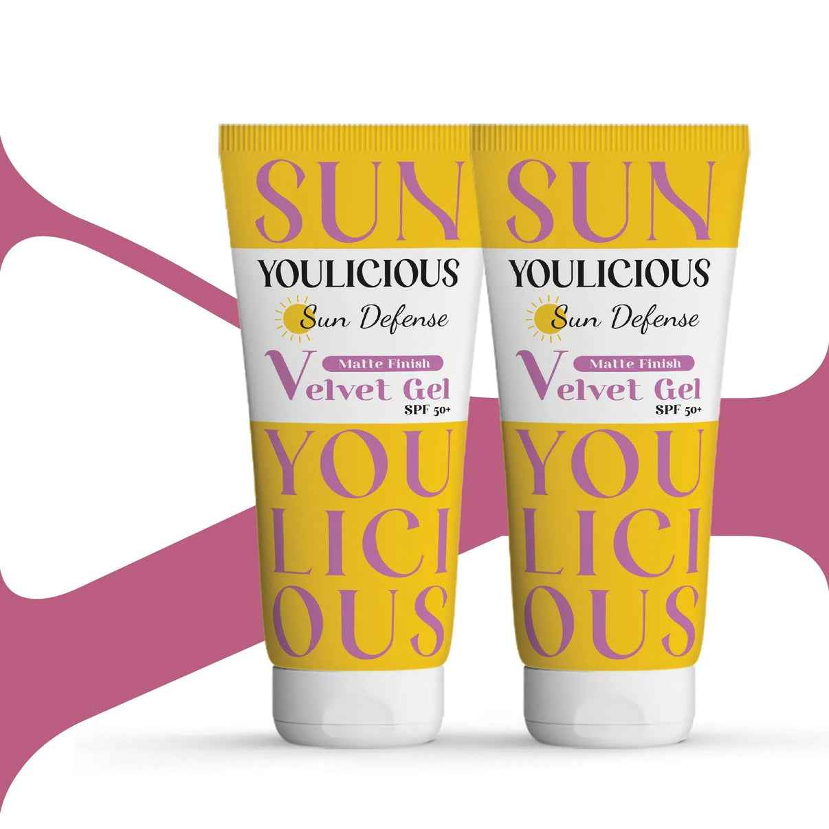 Youlicious Sun Defense Velvet Gel SPF 50+ 40gm Promo Pack (1+1)