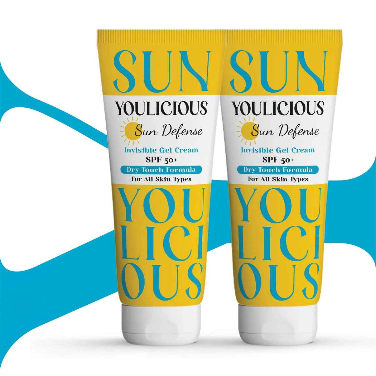 Youlicious sun defense invisible SPF 50+ gel cream 60gm Promo Pack (1+1)