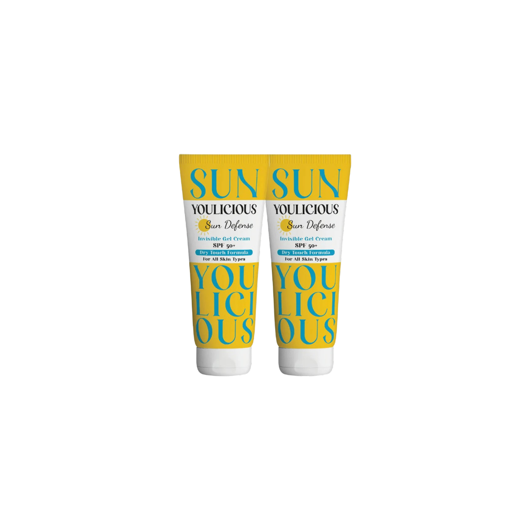 Youlicious sun defense invisible SPF 50+ gel cream 60gm Promo Pack (1+1)